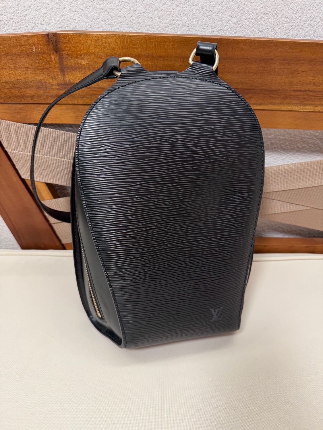 Louis Vuitton Backpack Mabillon Epi in Black
