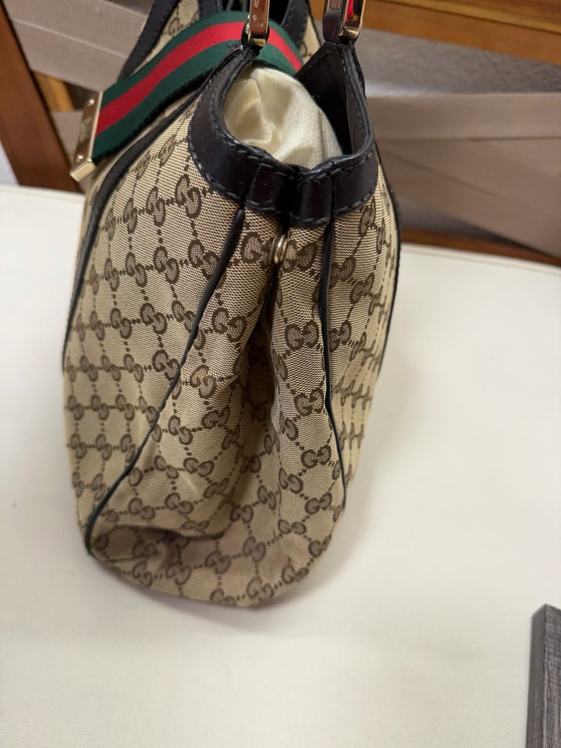 Gucci New Ladies Web Tote Shoulder Bag