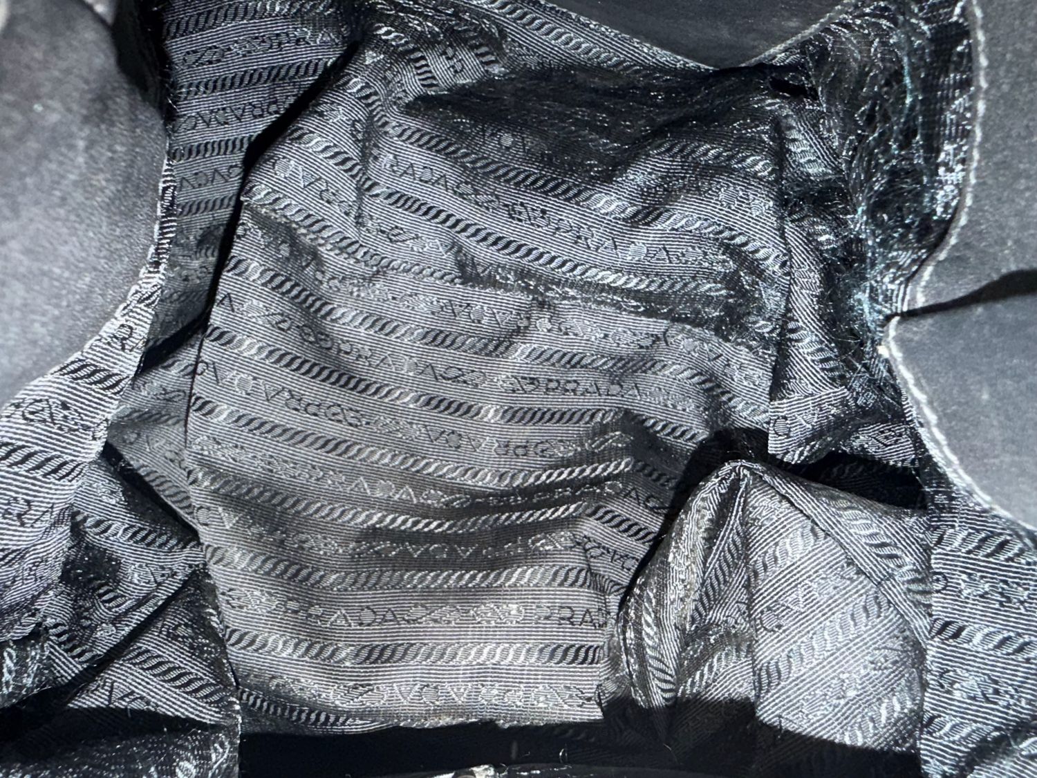 Prada Soft Leather Tote Shoulder in Black