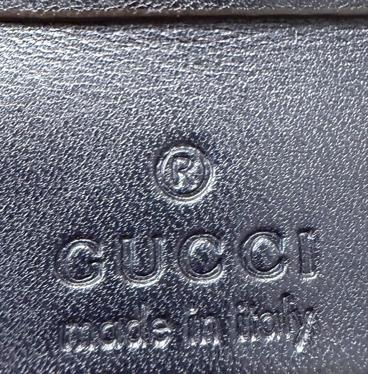 Gucci Supreme Monogram Canvas Web Loop Messenger Small in Navy Blue