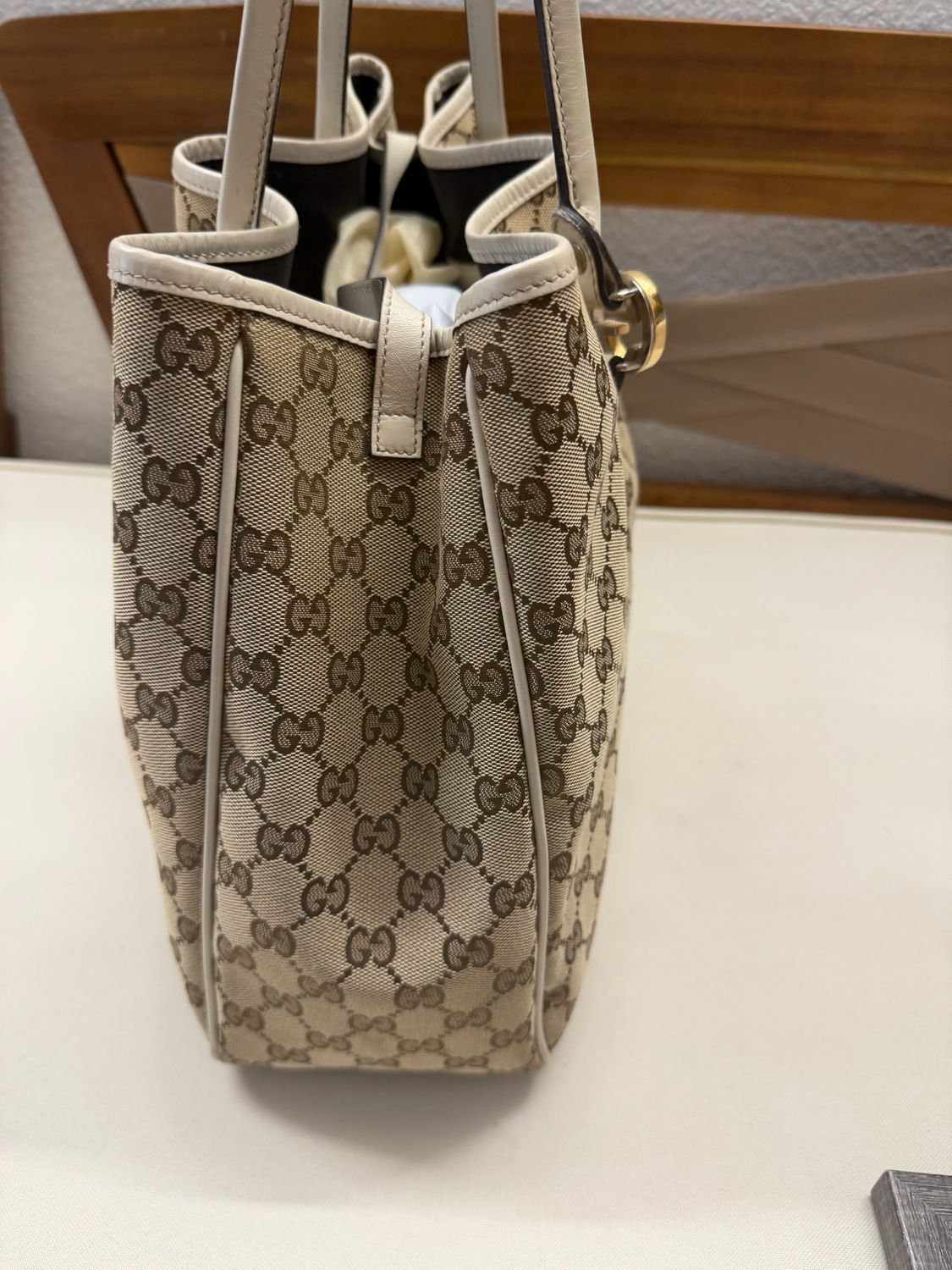 Gucci Monogram Canvas Twins Tote Shoulder