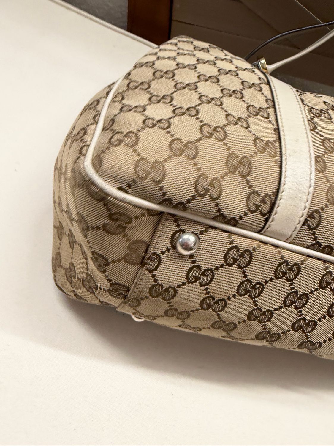 Gucci Monogram Canvas Twins Tote Shoulder