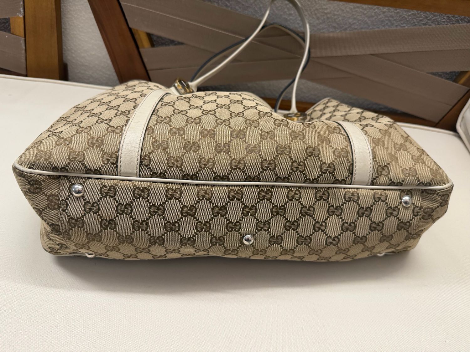 Gucci Monogram Canvas Twins Tote Shoulder