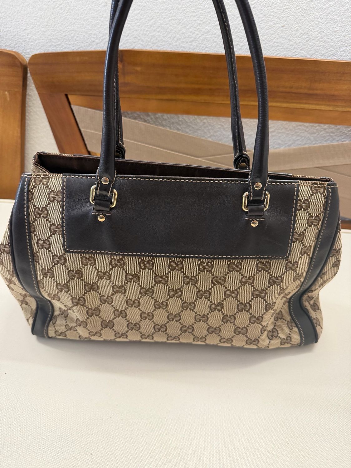 Gucci Monogram Canvas Triomphe Tote