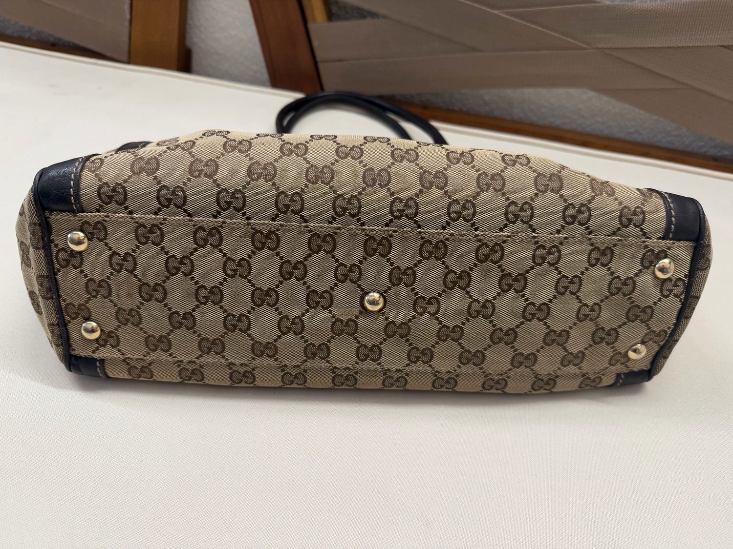 Gucci Monogram Canvas Triomphe Tote
