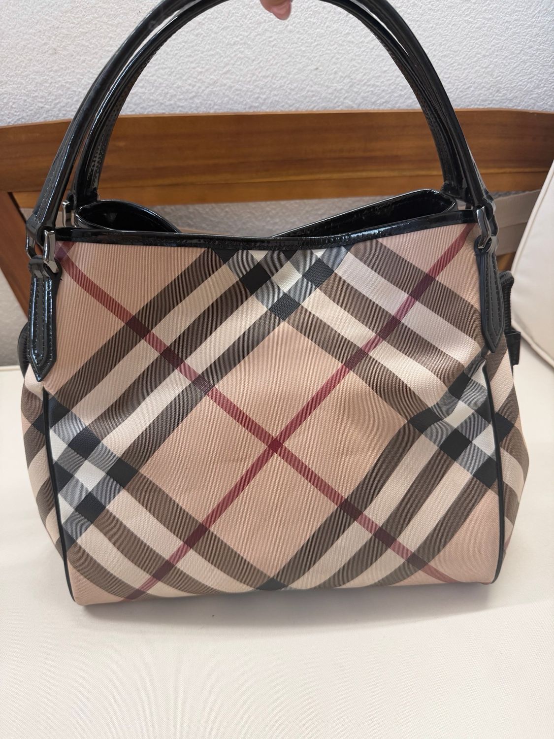 Burberry Supernova Check Canterbury Tote Shoulder