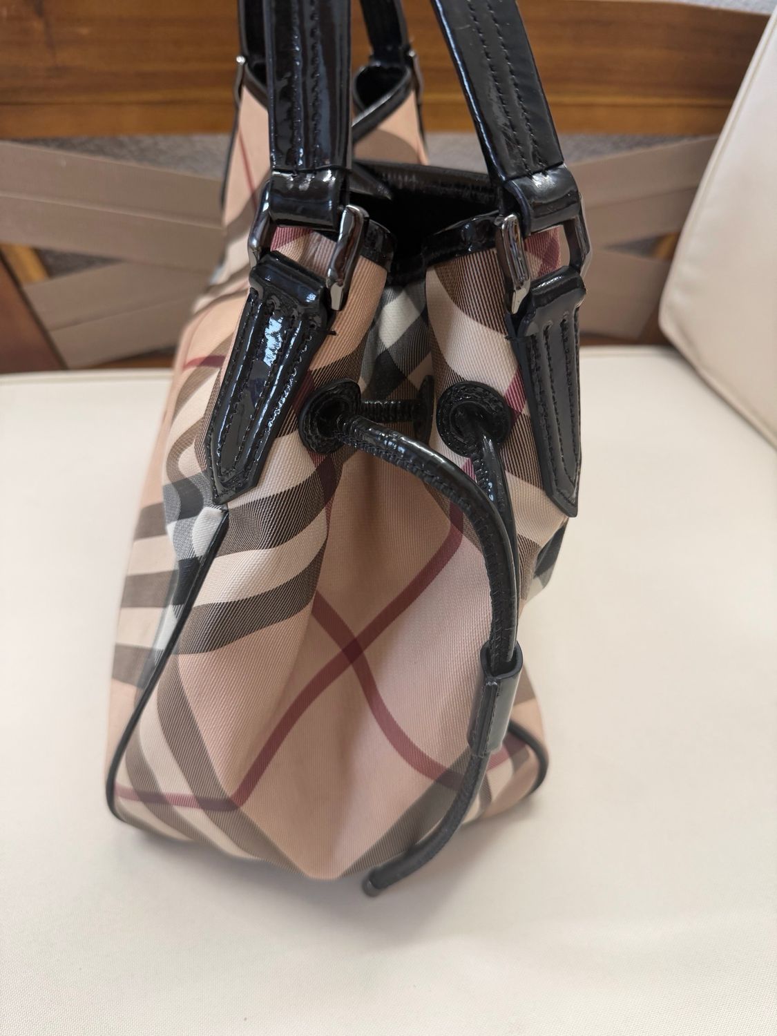 Burberry Supernova Check Canterbury Tote Shoulder