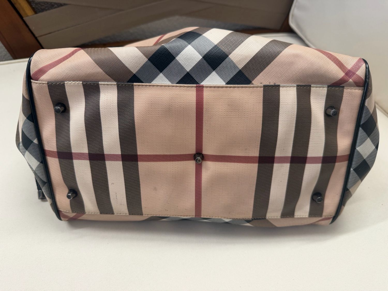 Burberry Supernova Check Canterbury Tote Shoulder