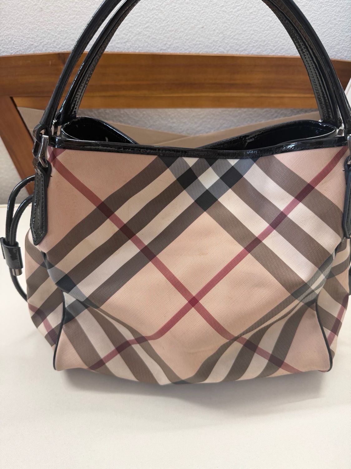 Burberry Supernova Check Canterbury Tote Shoulder