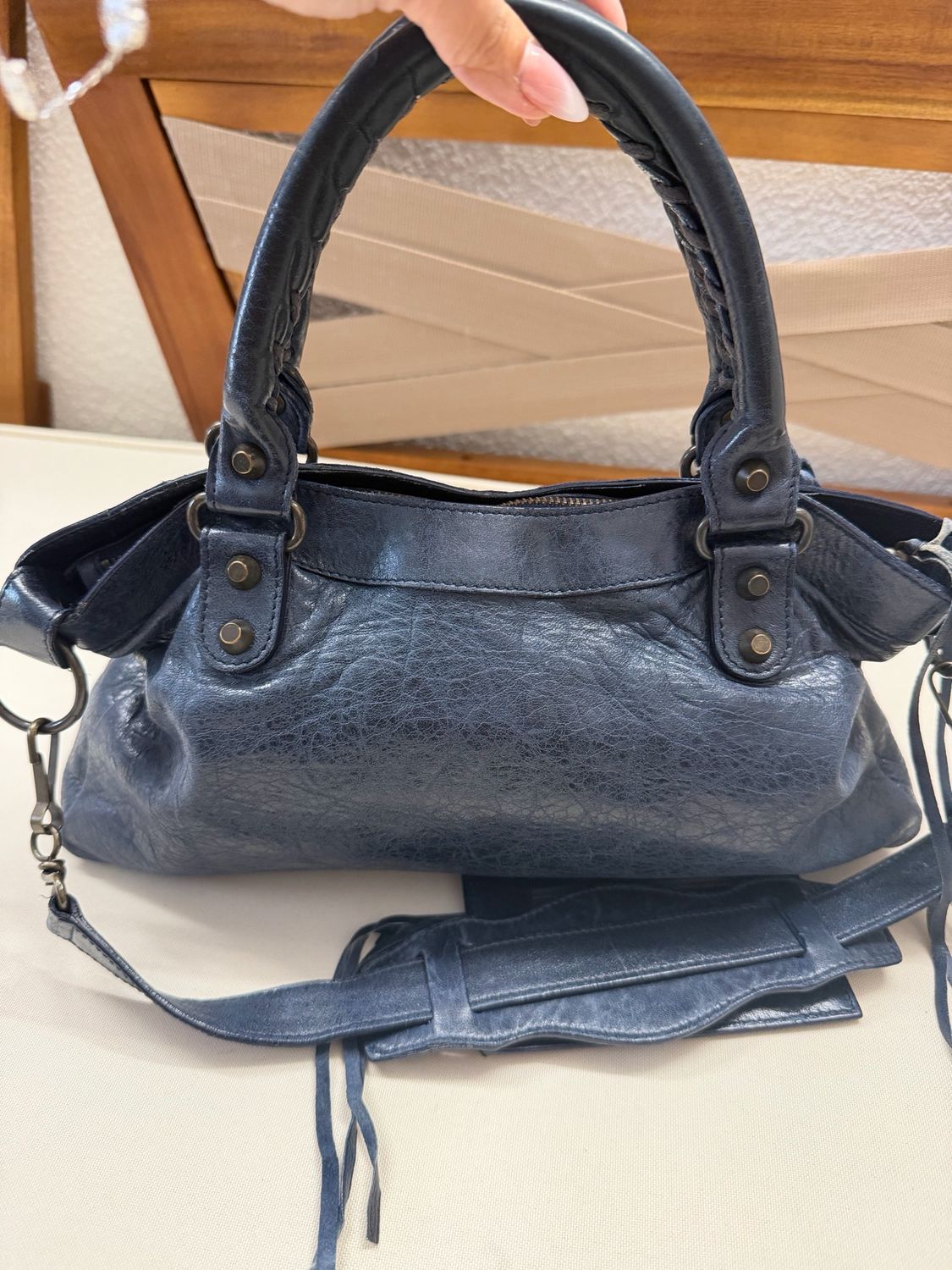 Balenciaga City Classic Small in Navy Blue