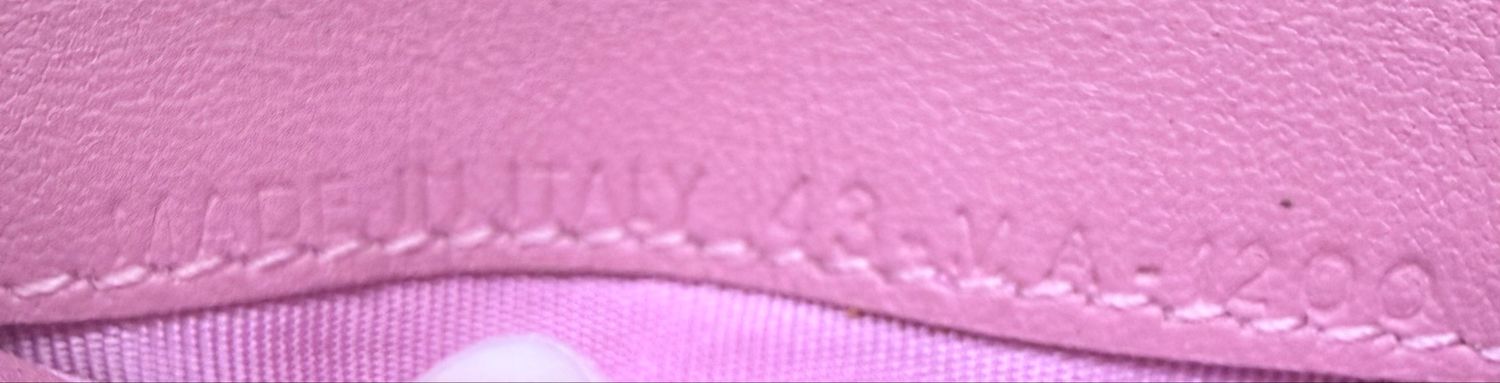 Christian Dior Pebbled Leather Card Wallet