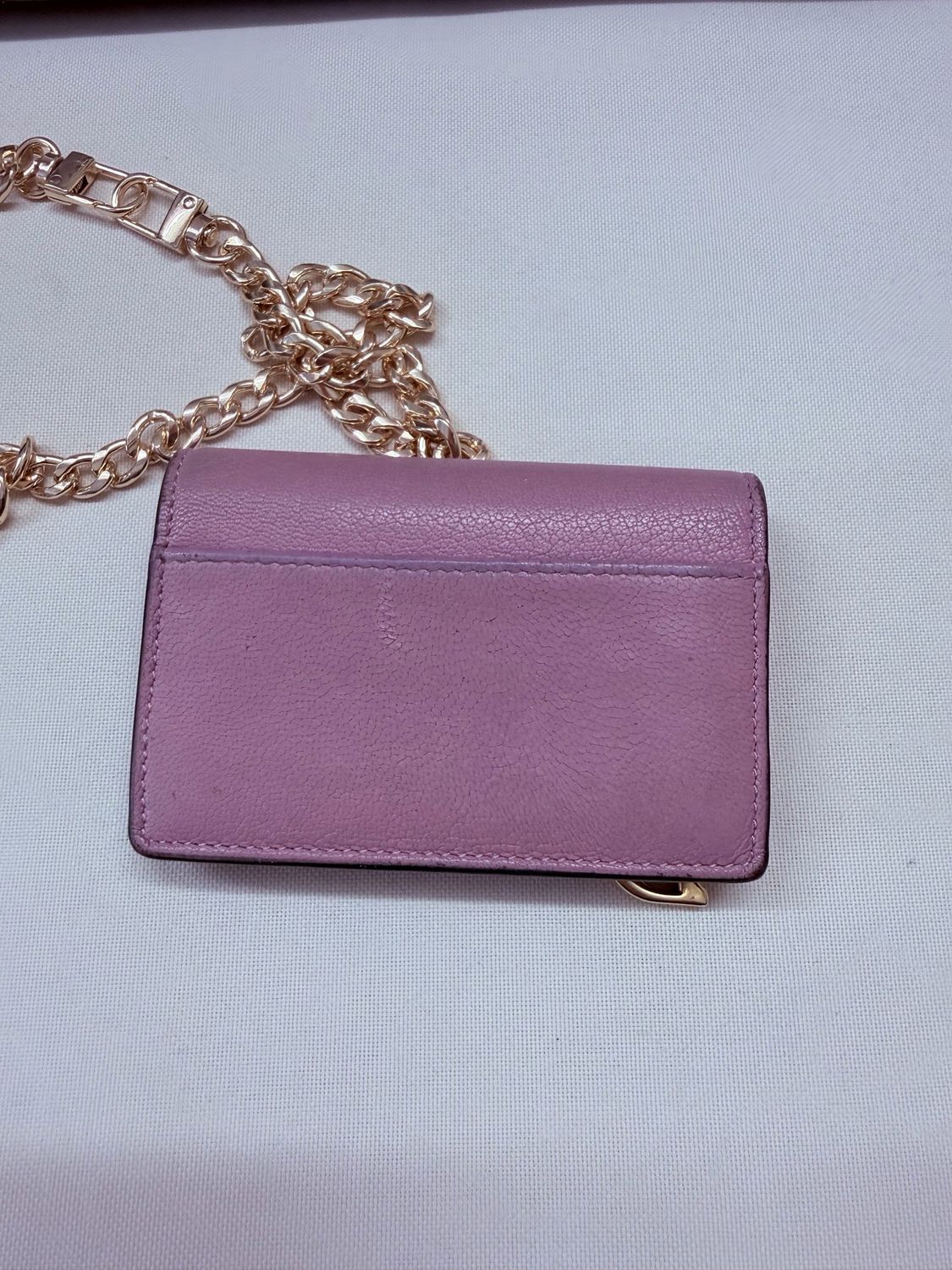 Christian Dior Pebbled Leather Card Wallet