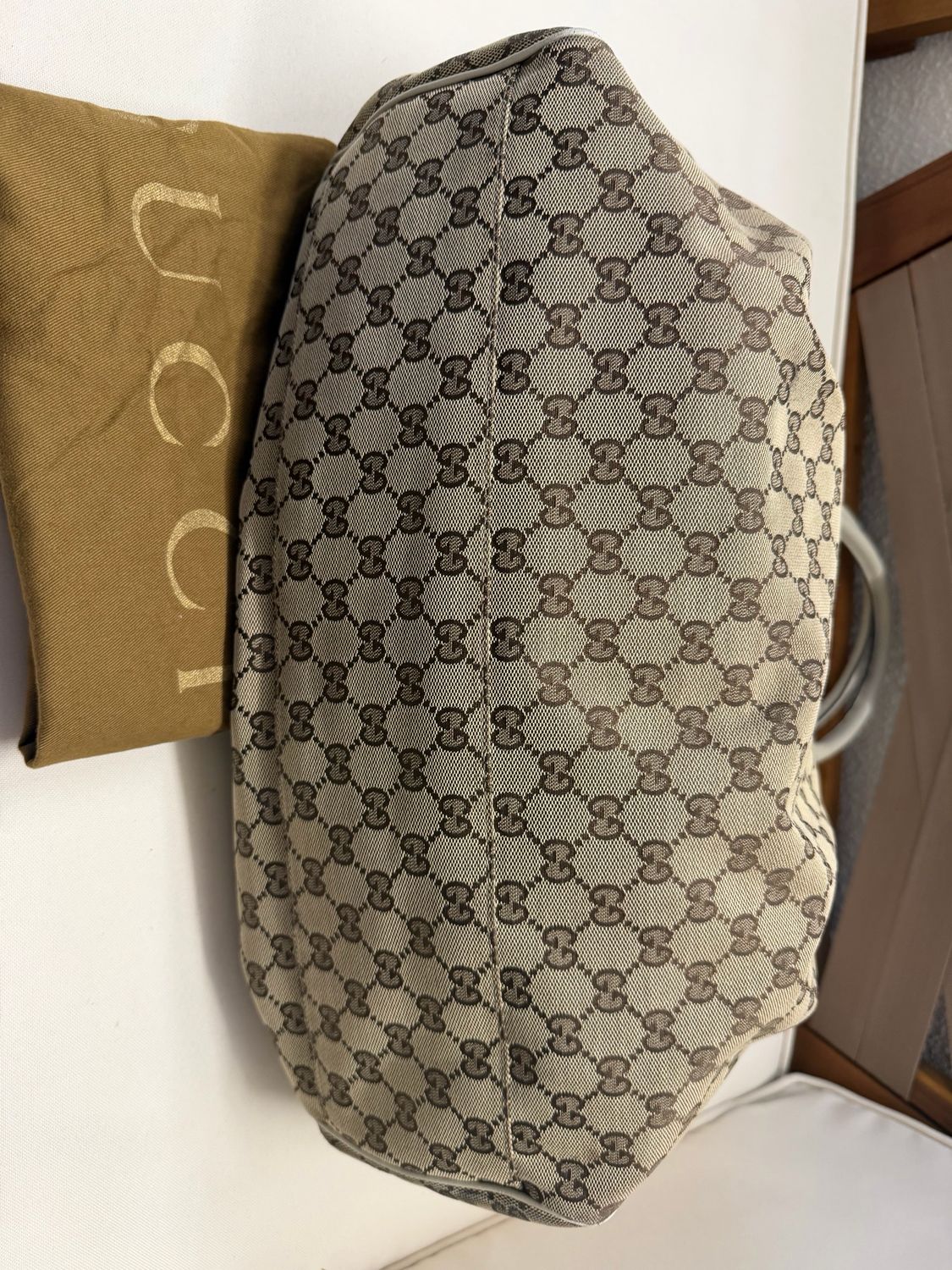 Gucci Monogram Canvas Sukey Tote Large 