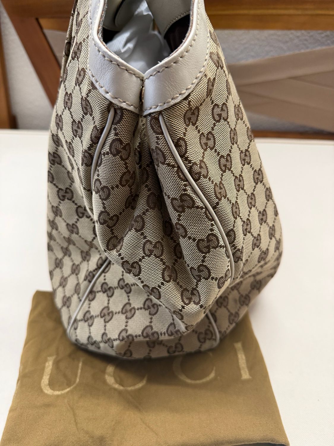 Gucci Monogram Canvas Sukey Tote Large 