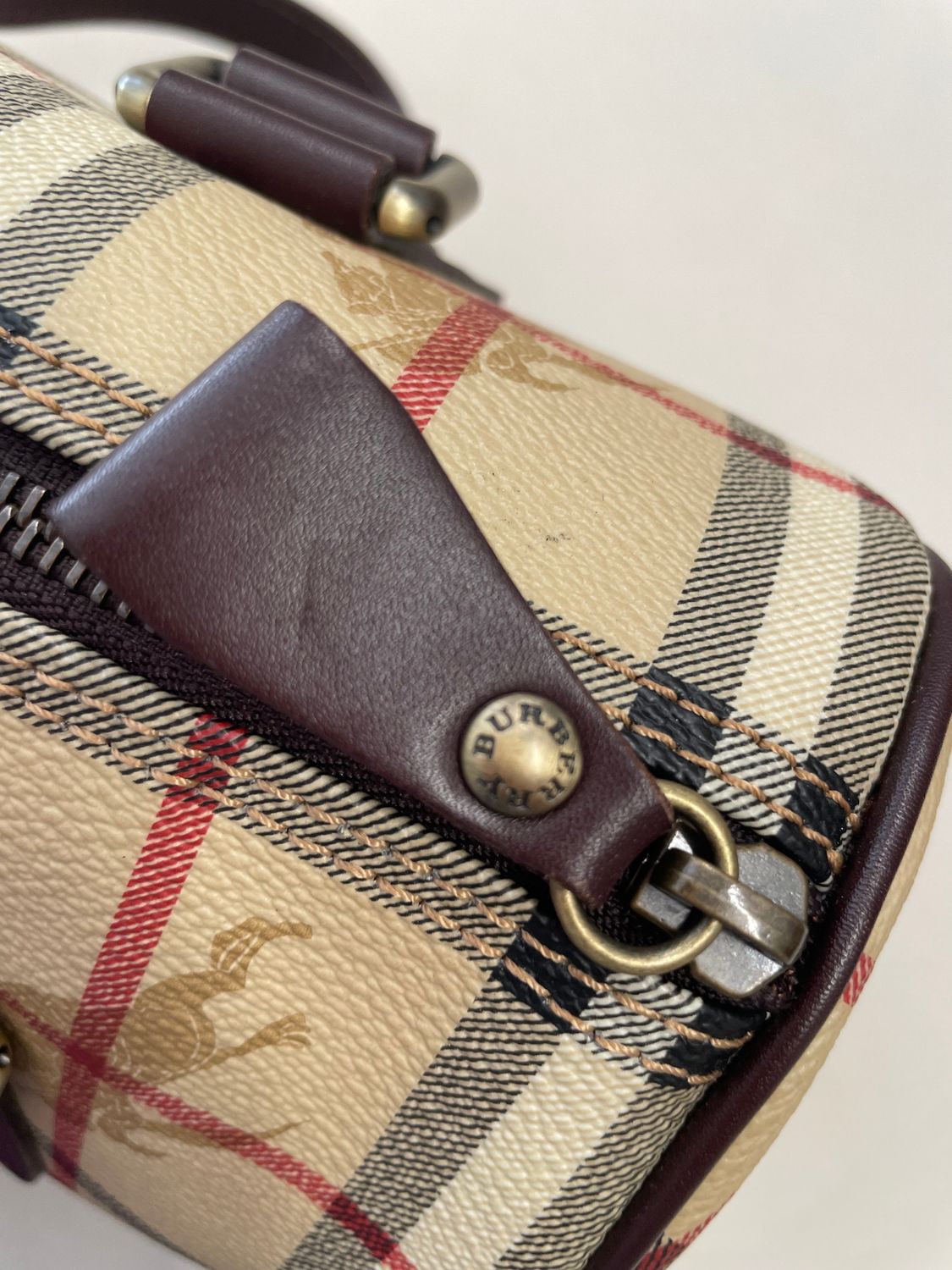 Burberry Haymarket Check Boston Bowler