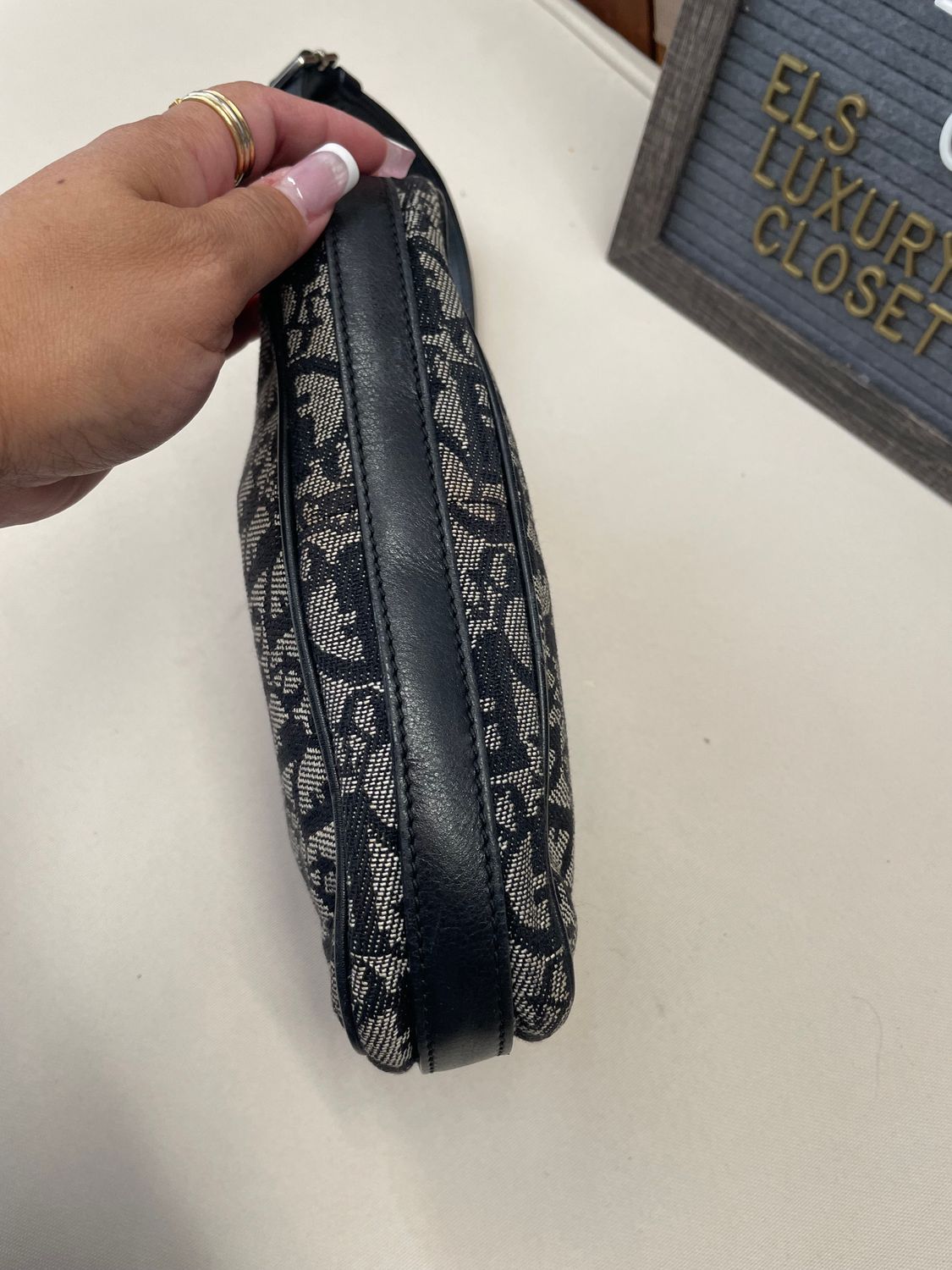 Christian Dior Trotter Diorissimo Hobo Shoulder Bag