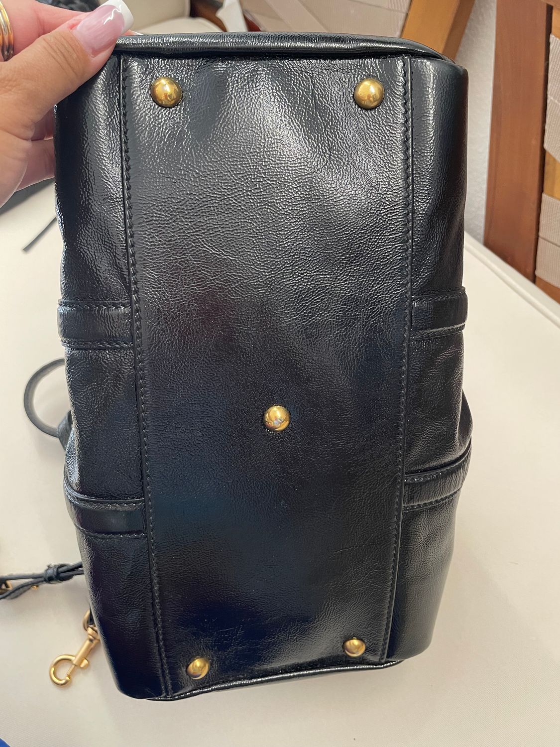 Yves Saint Laurent Bowly Patent Convertible