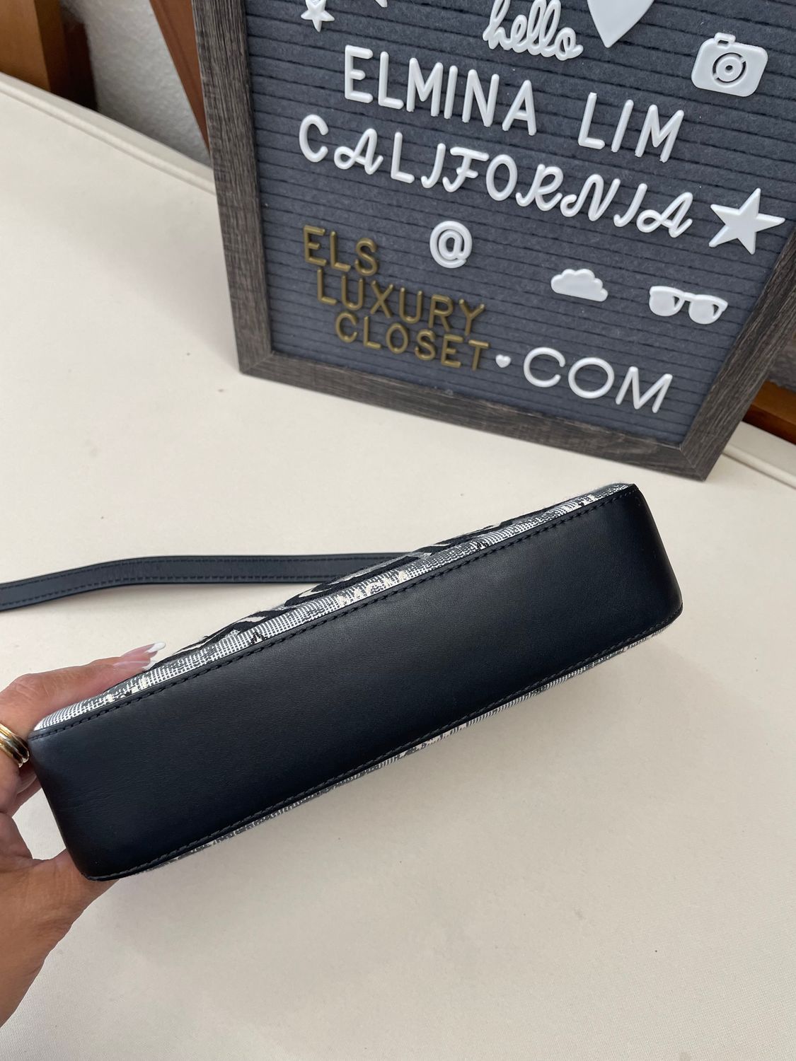 Mcm Jacquard Messenger Crossbody Sling Denim