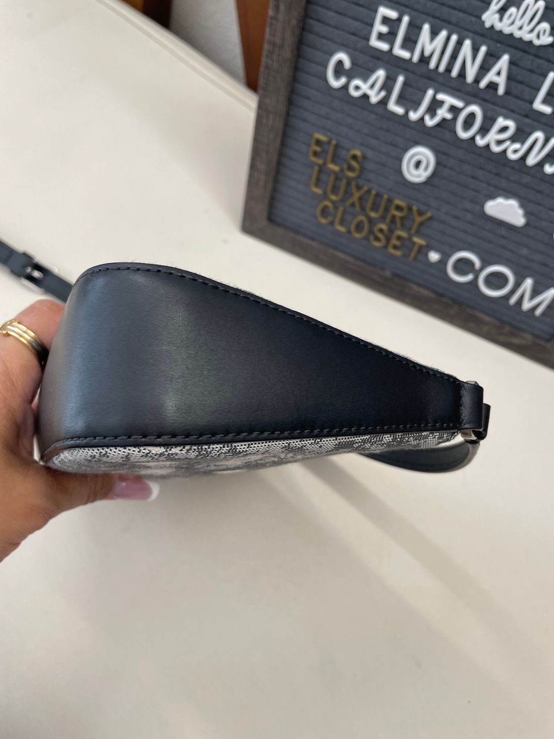 Mcm Jacquard Messenger Crossbody Sling Denim