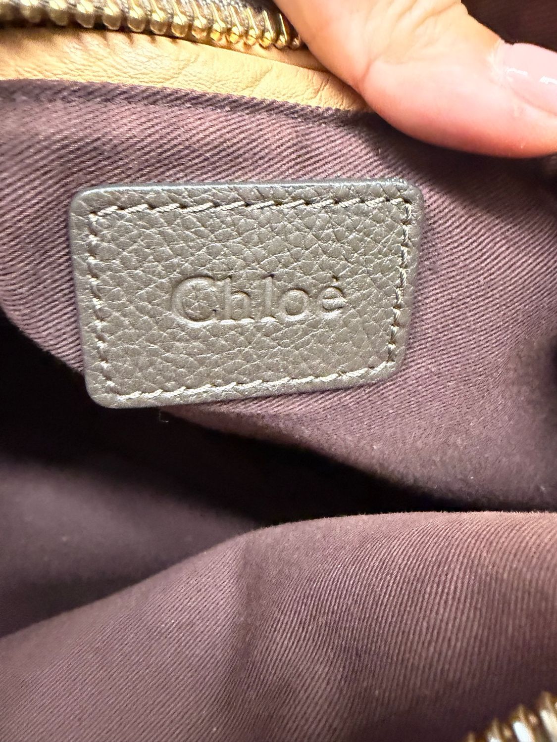 Chloe Paraty Large Pebbled Leather Crossbody Sling