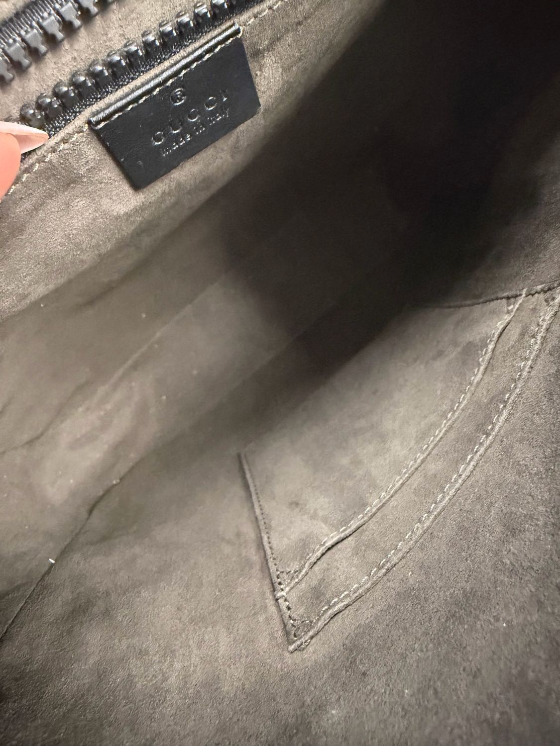 Gucci Monogram Supreme Buckle Crossbody Messenger