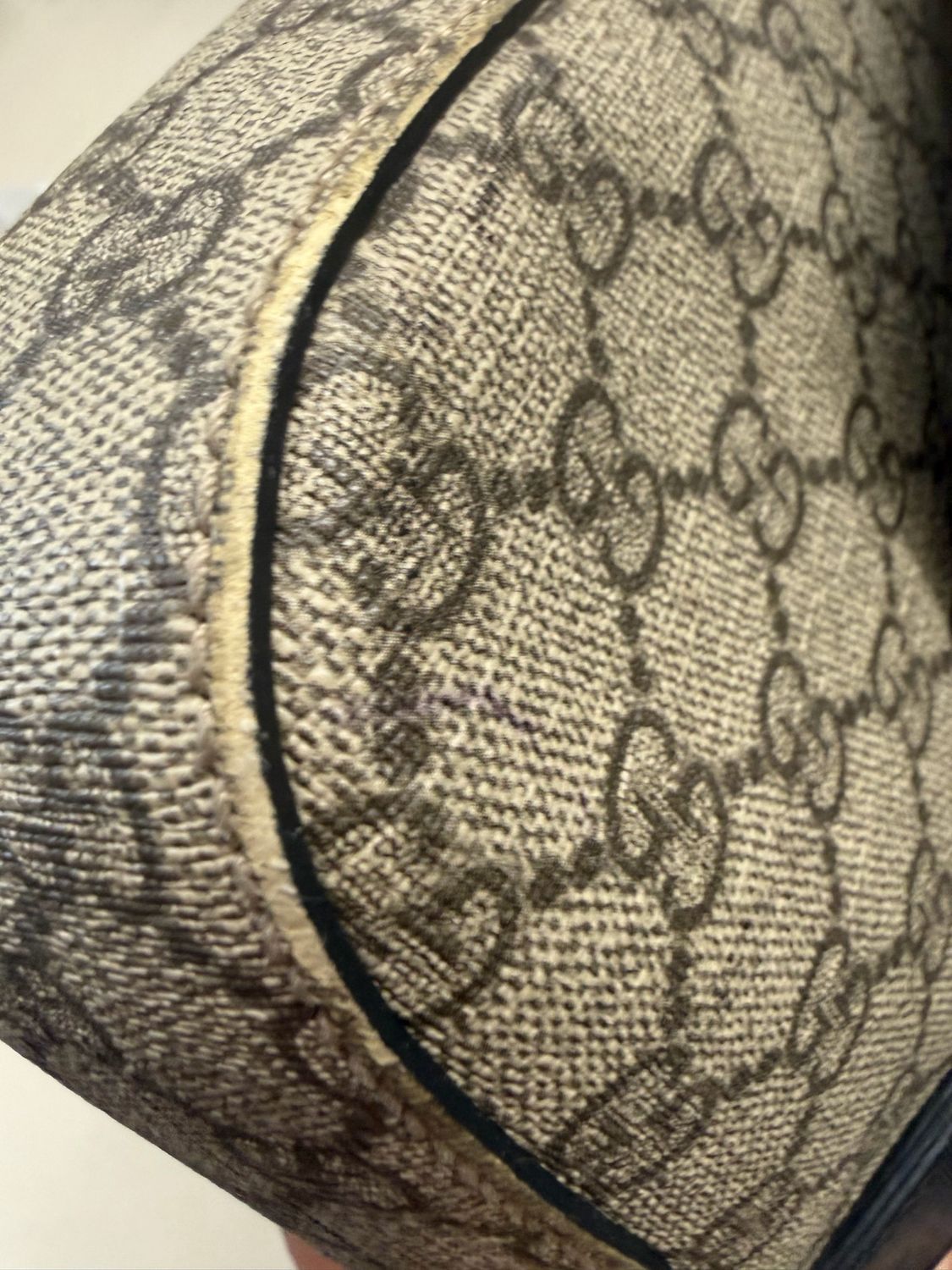 Gucci Monogram Supreme Buckle Crossbody Messenger