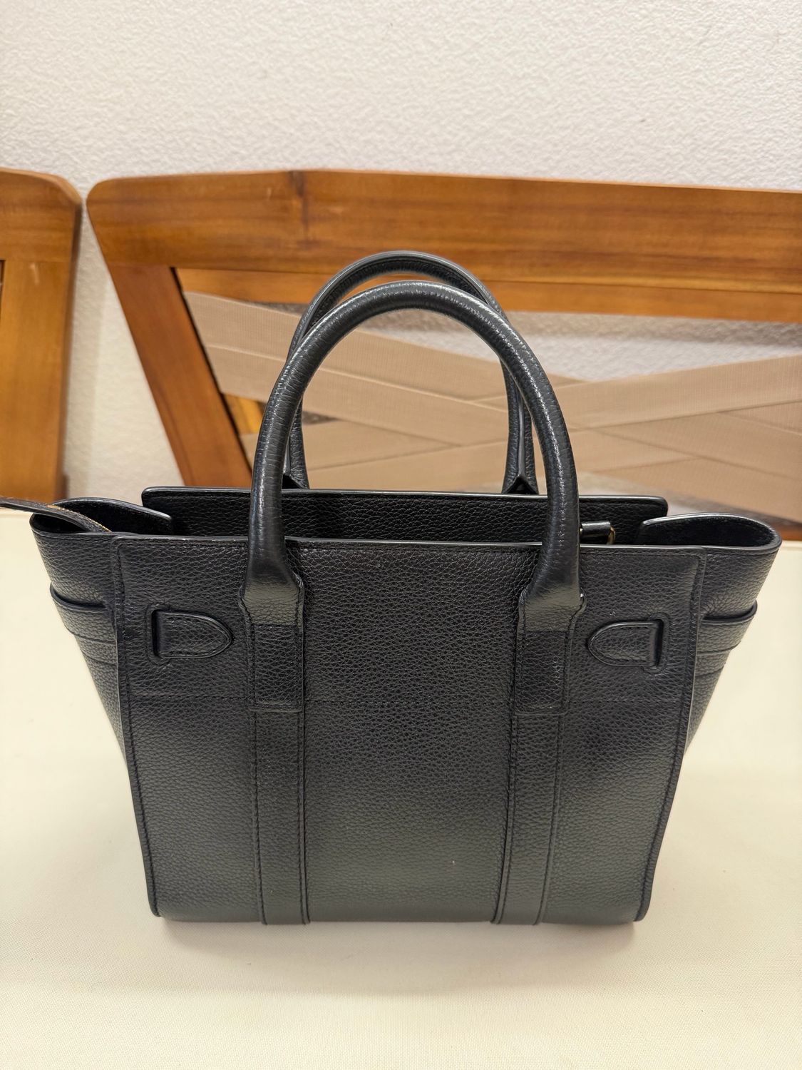 Mulberry Bayswater Pebbled Leather Small in Black