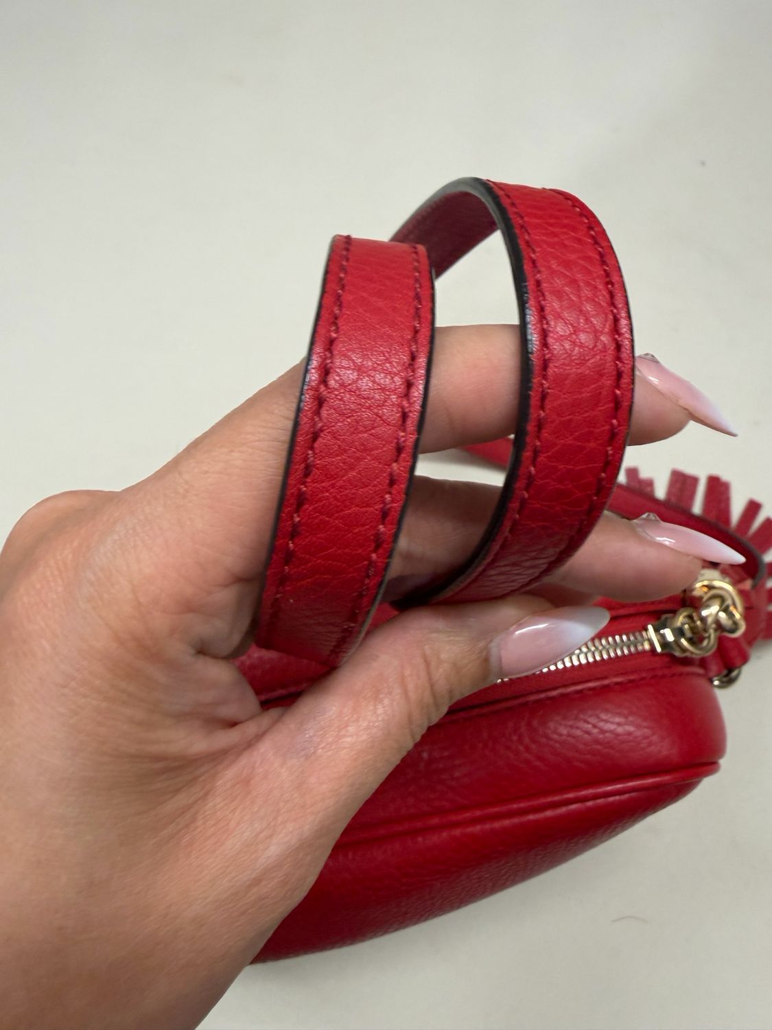 Gucci Soho Pebbled Leather Disco Camera Bag