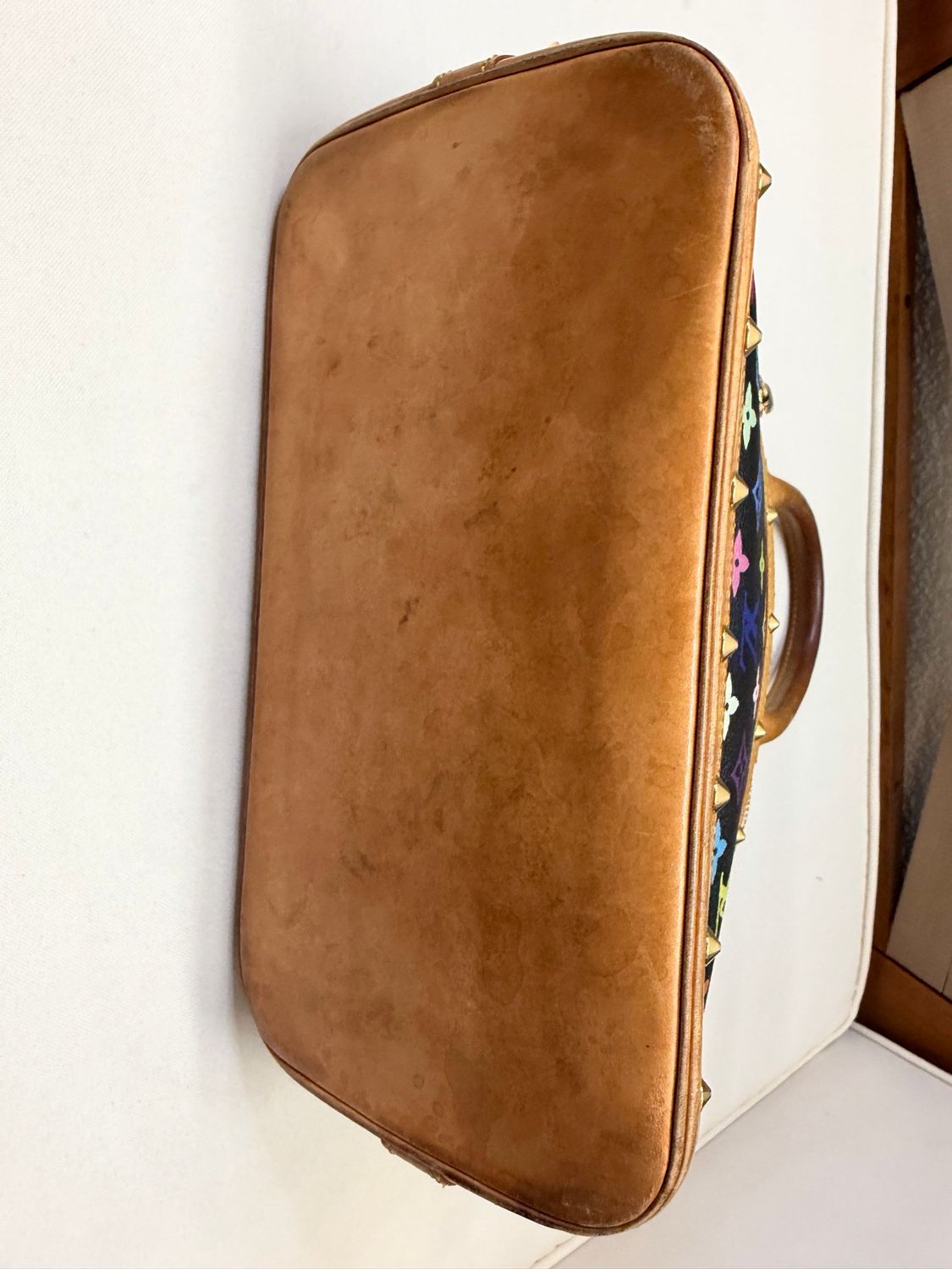 Louis Vuitton Multicolor Alma Noir Top Handle Takashi Murakami