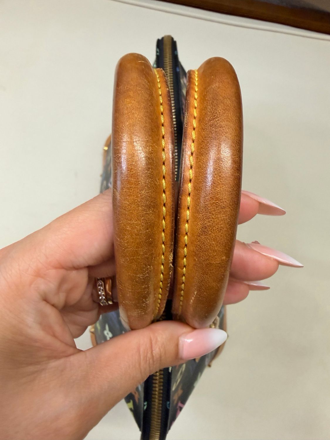 Louis Vuitton Multicolor Alma Noir Top Handle Takashi Murakami