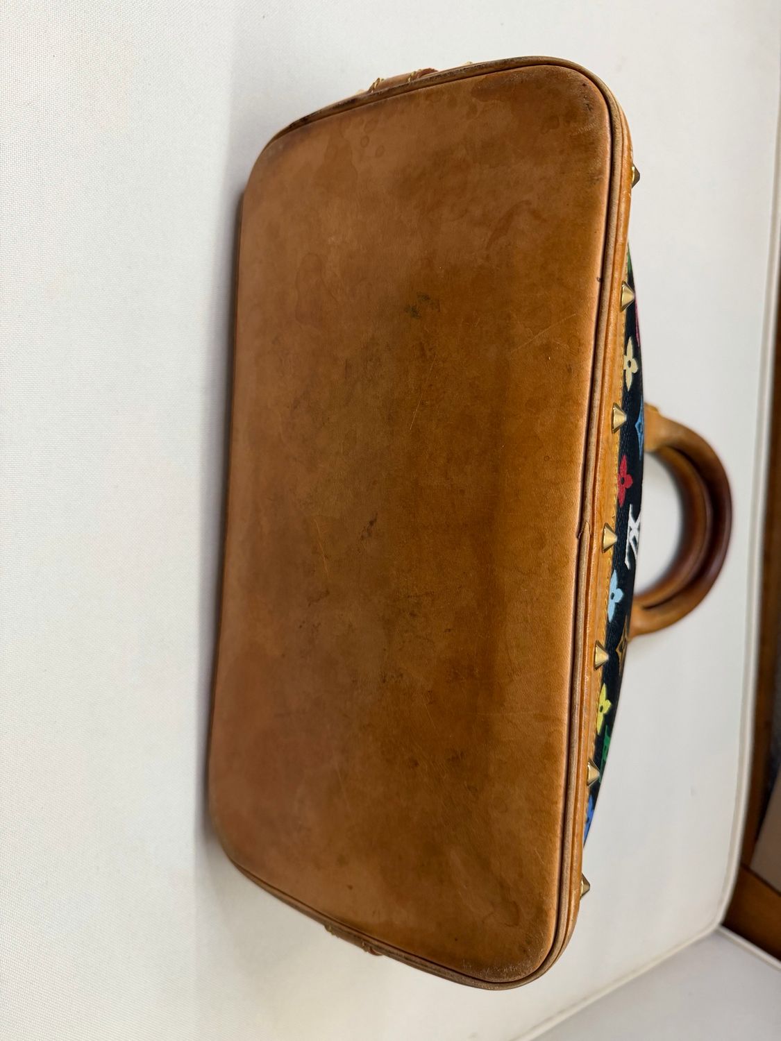 Louis Vuitton Multicolor Alma Noir Top Handle Takashi Murakami