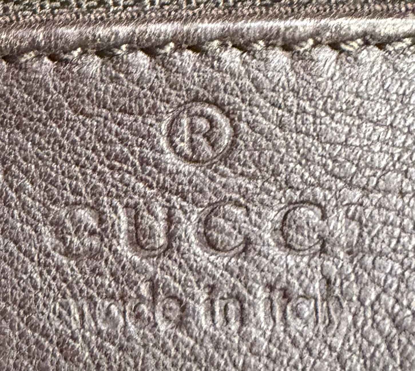 Gucci Monogram Sukey Bowler Crossbody in Dark Brown