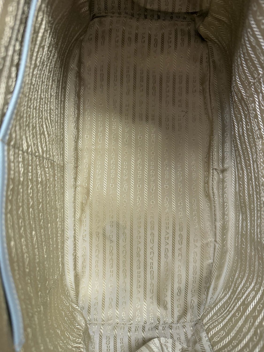 Prada Saffiano Lux Tote Top Handle Baby Blue