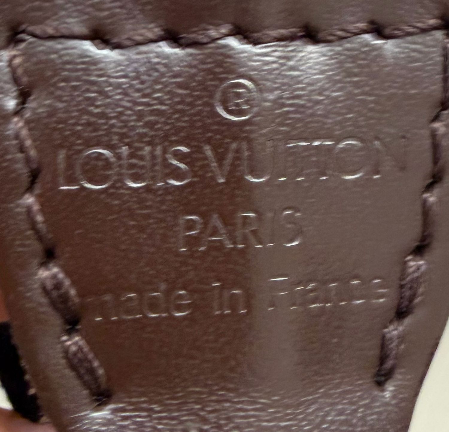 Louis Vuitton Epi Accesoires Pochette in Moka Brown