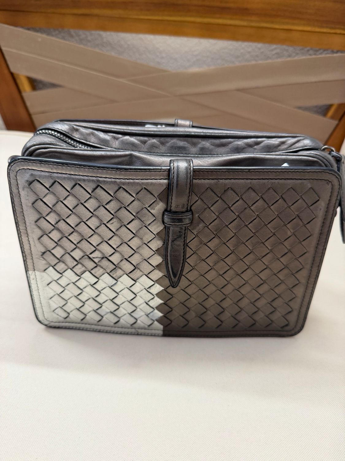 Bottega Veneta Nappa Intrecciato Camera Sling Bag Crossbody