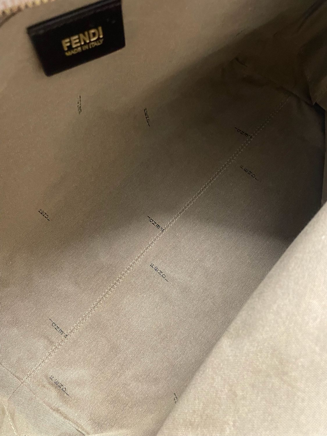 Fendi Zucca Roll Tote Metal Logo Shoulder Bag