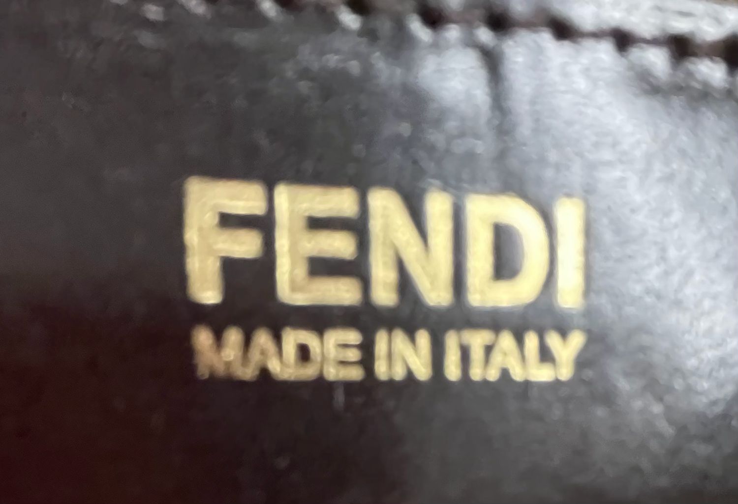 Fendi Zucca Roll Tote Metal Logo Shoulder Bag