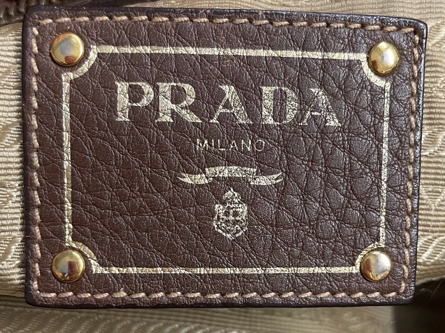 Prada Canapa Jacquard Convertible Tote Sling