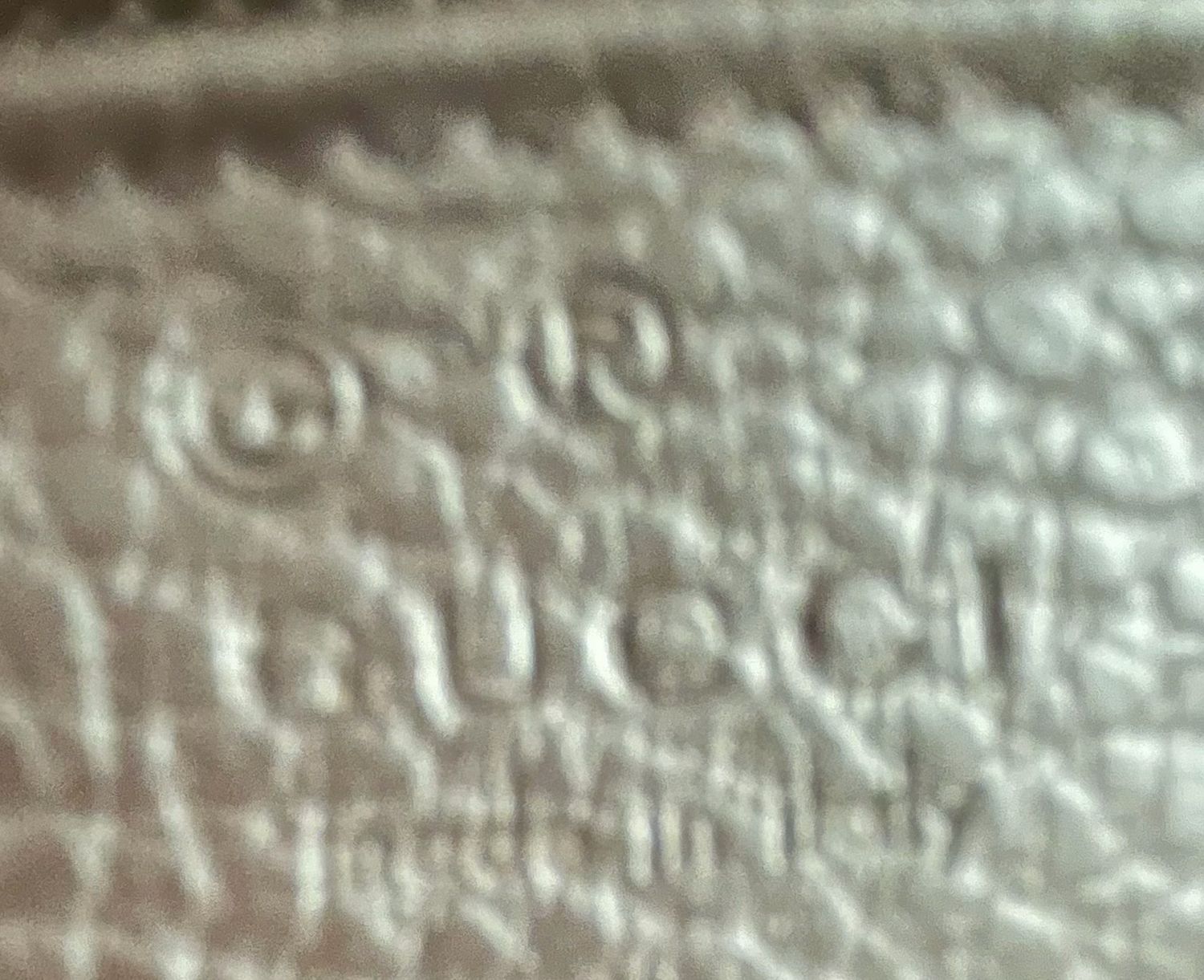 Gucci Monogram Canvas Denim Tote Abbey D Ring in Dark Brown