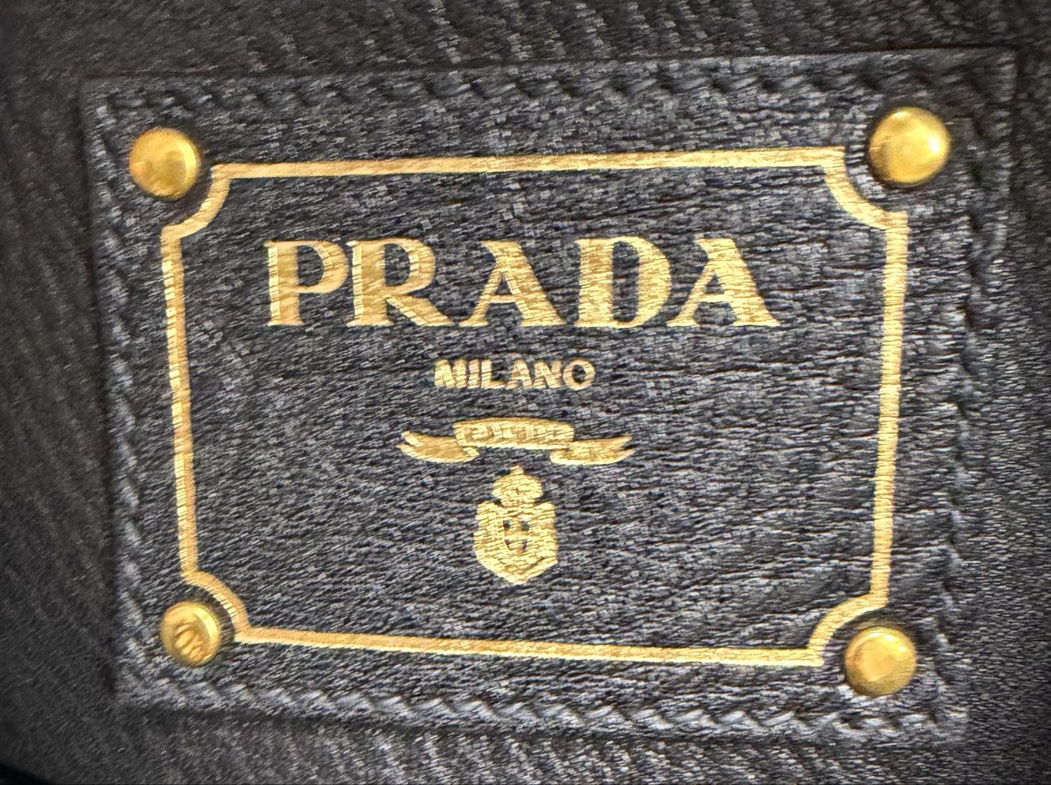 Prada Pebbled Leather Vitello Daino Crossbody Sling