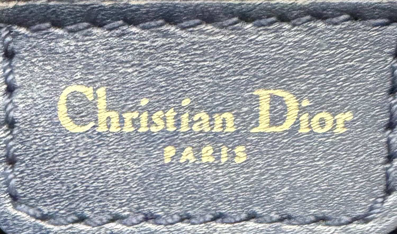 Christian Dior Oblique Trotter Double Pocket Canvas Diorissimo in Navy Blue