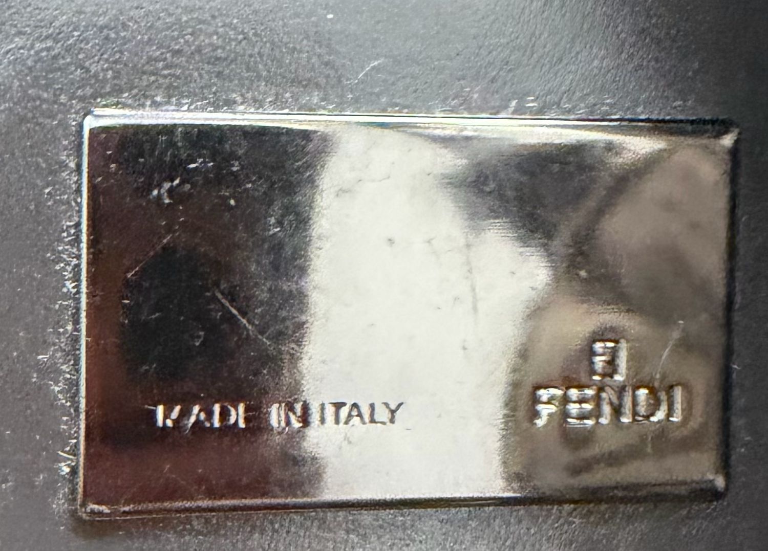 Fendi Zucca Baguette Double Flap Hobo Shoulder Bag