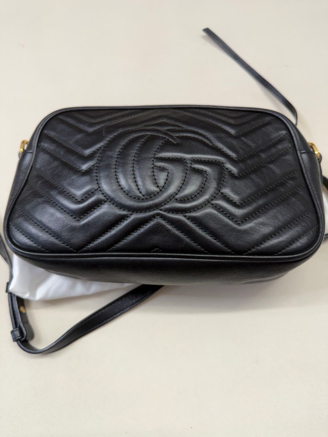 Gucci Matelasse Marmont Crossbody in Black