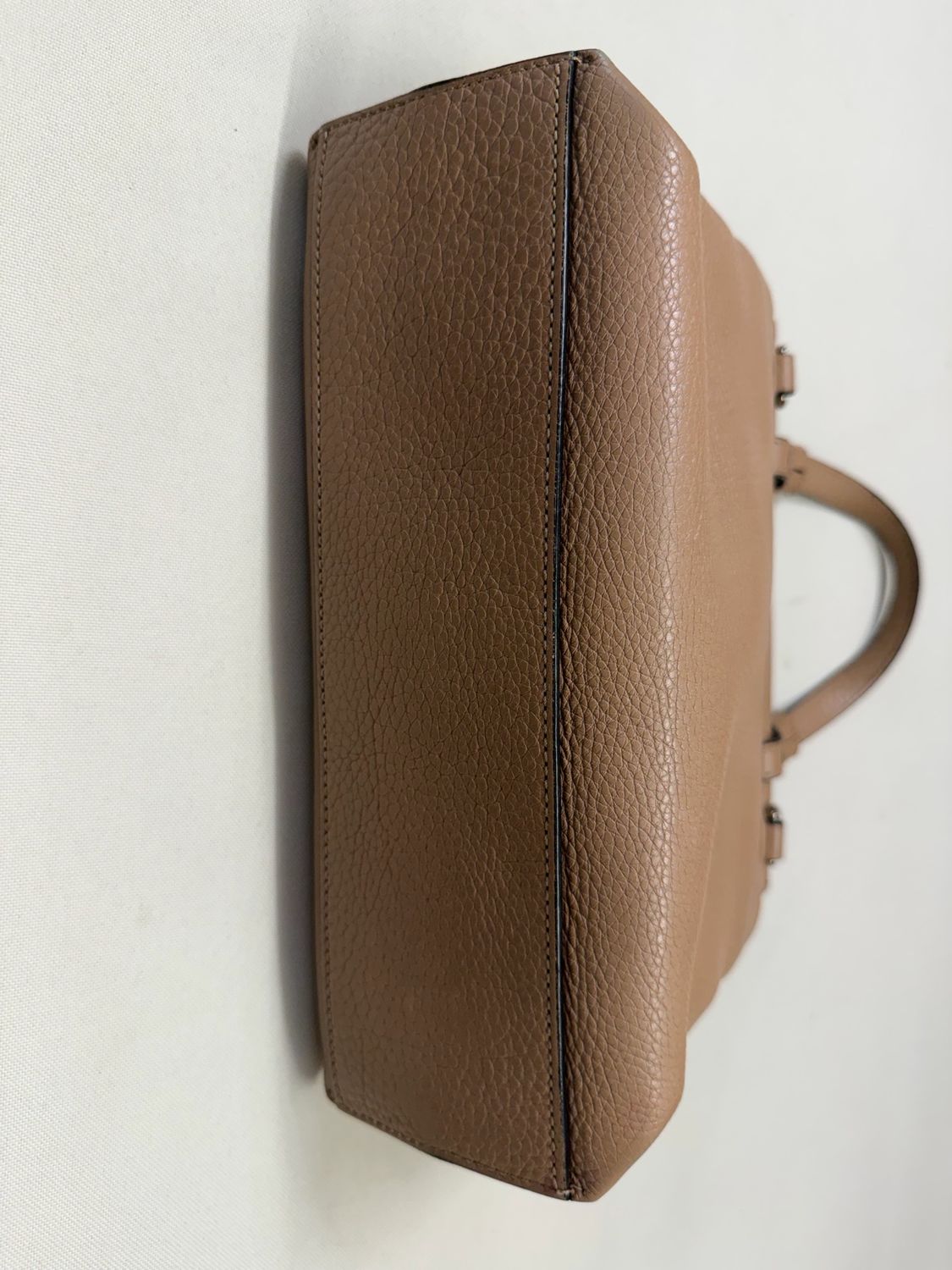 Gucci Pebbled Leather Daily Top Handle Bamboo