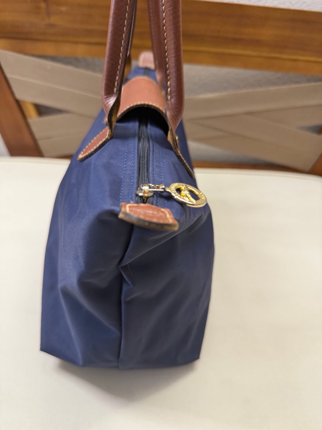 Longchamp Le Pliagr Nylon Tote in Navy Blue