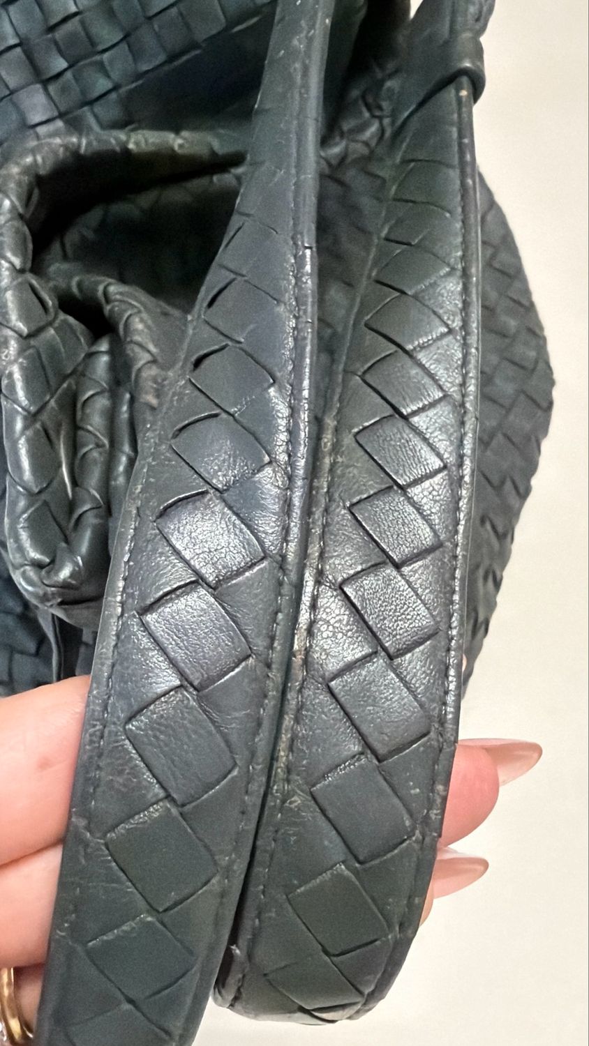 Bottega Venneta Intreciatto Tote Garda Shoulder Bag in Gray