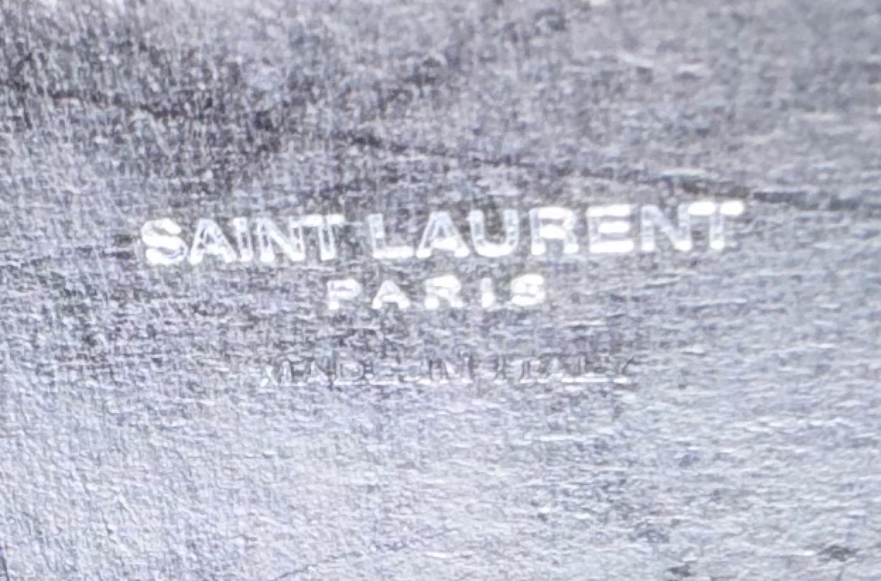 Yves Saint Laurent Shopper Open Tote Perforated Shoulder Bag