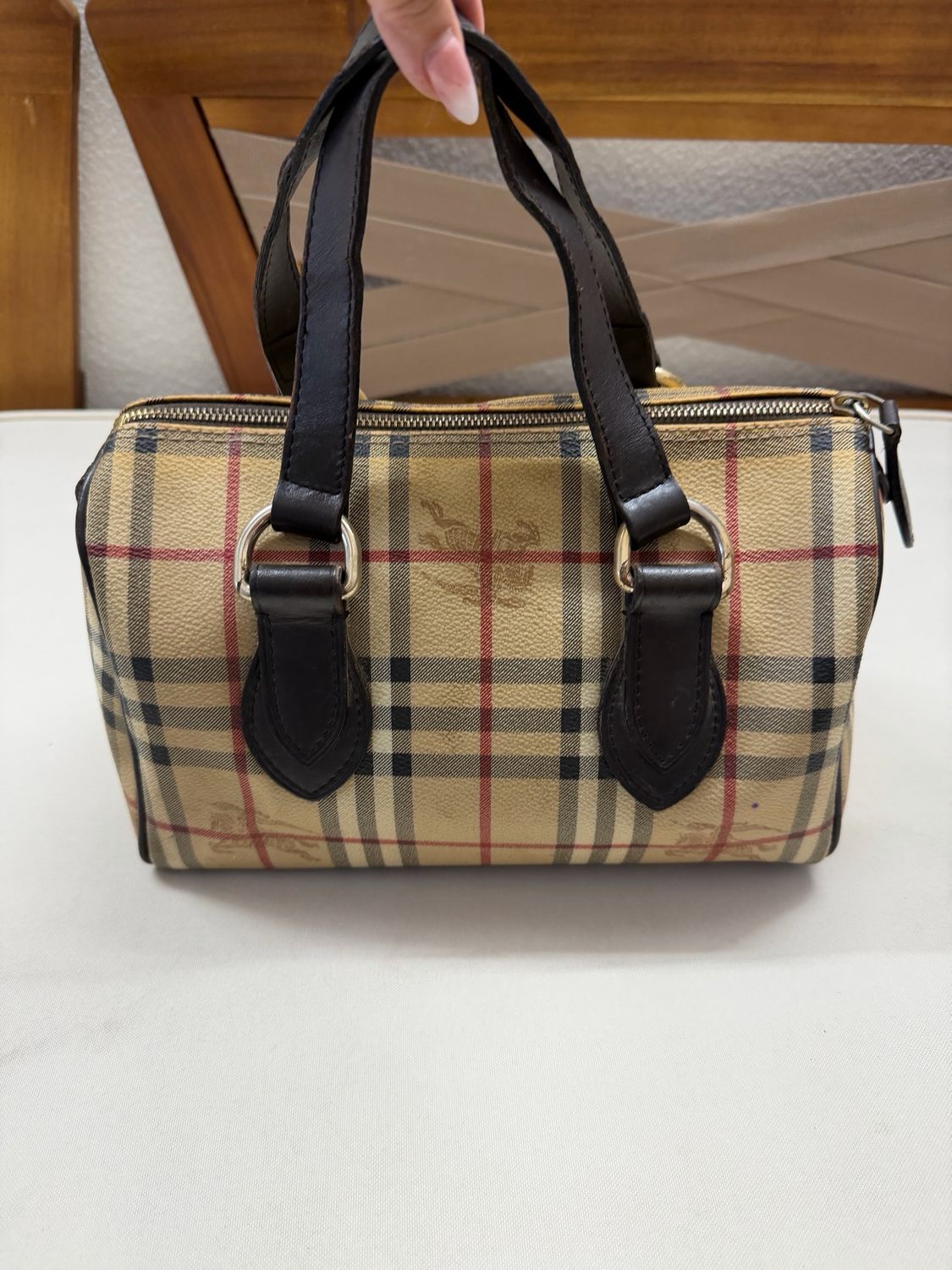Burberry Boston Bowler Chester Haymarket Check Tote