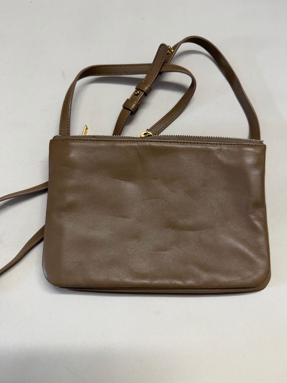 Celine Trio Lambskin Crossbody Messenger Sling