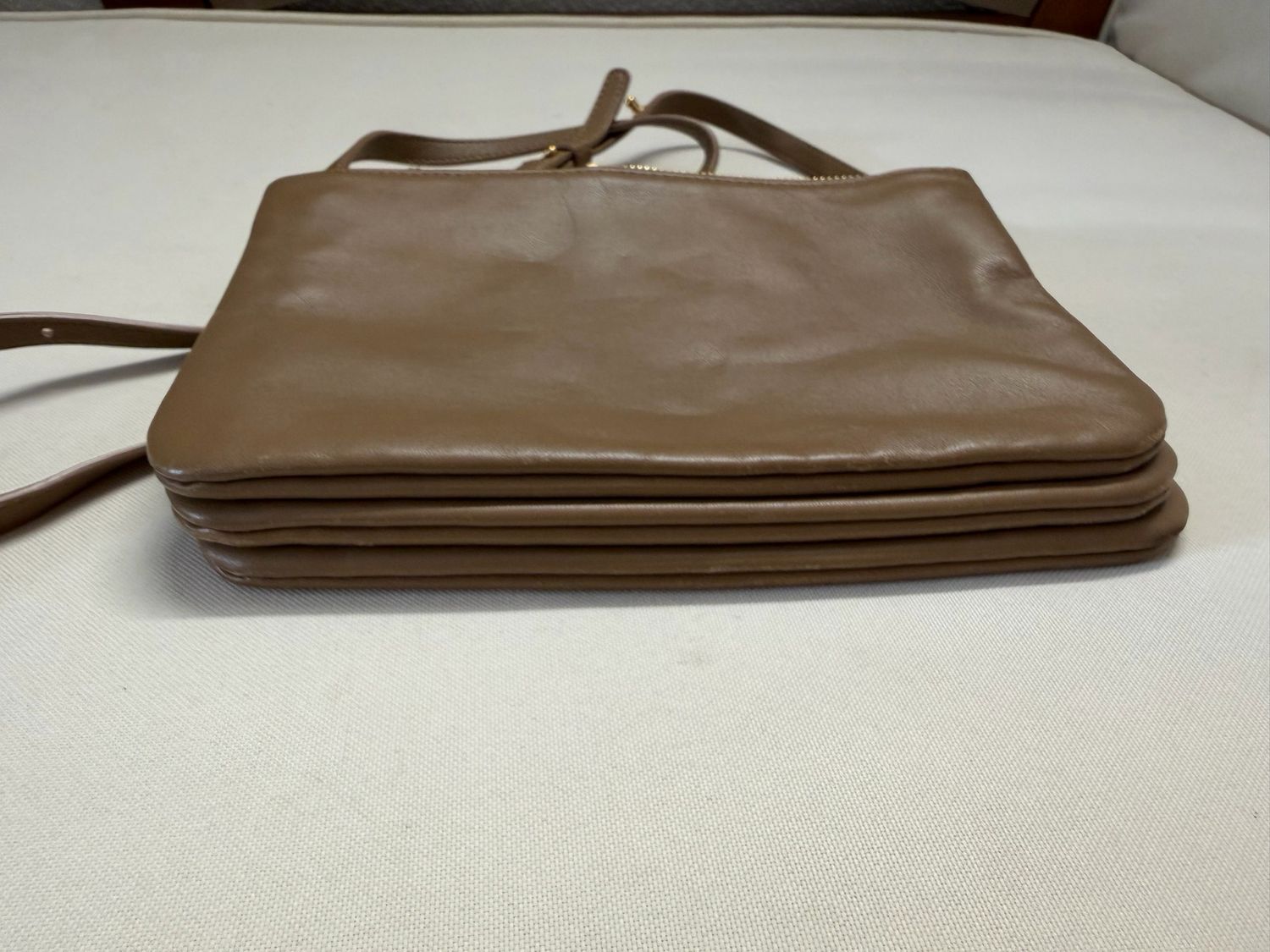 Celine Trio Lambskin Crossbody Messenger Sling